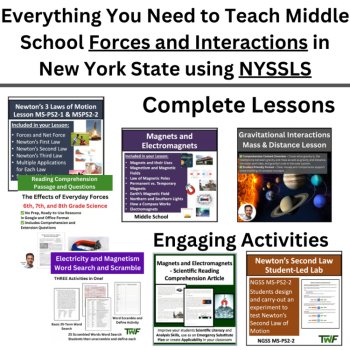 New York Science Middle School - MS. Forces and Interactions Bundle | NYSSLS, image 2
