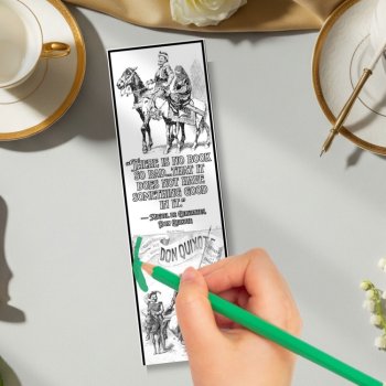 Don Quixote Coloring Bookmarks Cervantes Quotes Novel Review Activity Keepsake, image 3