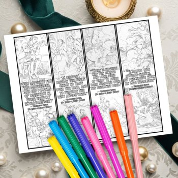 Legend of Sleepy Hollow Coloring Bookmarks Spooky Review Activity Irving Quotes, image 2
