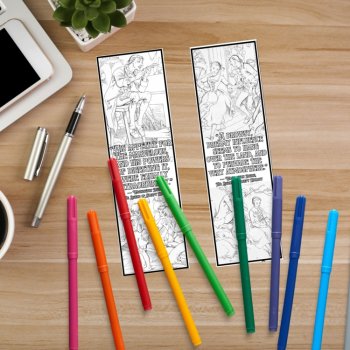 Legend of Sleepy Hollow Coloring Bookmarks Spooky Review Activity Irving Quotes, image 3