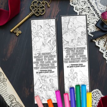 Legend of Sleepy Hollow Coloring Bookmarks Spooky Review Activity Irving Quotes, image 4