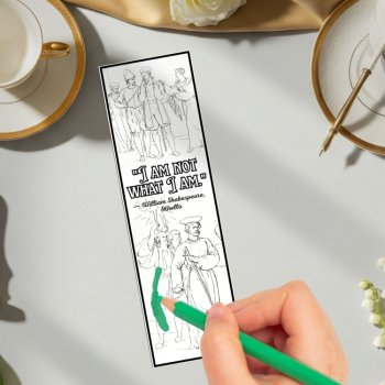 Othello Play Shakespeare Quotes Coloring Bookmarks Keepsake Activity Craft Gifts, image 4