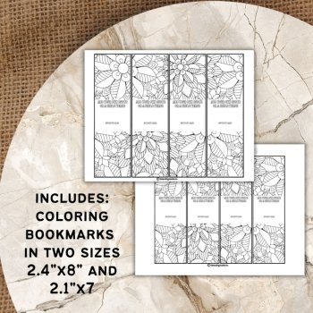 Editable Text Custom Quote Template Bookmarks to Color Personalized DIY Gift, image 3