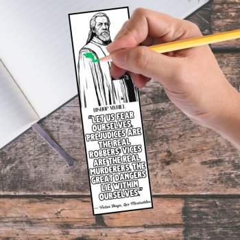 Coloring Bookmarks Les Miserables Quotes by Victor Hugo Activity Book Markers, image 4