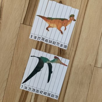 Dinosaurs Dino Fun Simple Puzzles Skip Counting Multiplication Games Crafts, image 4
