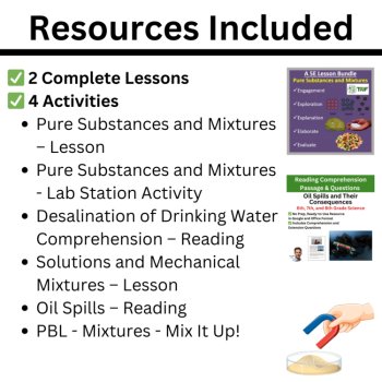 MS-PS1-8 Demonstrate that Mixtures are Combinations of Substances BUNDLE NYSSLS, image 2
