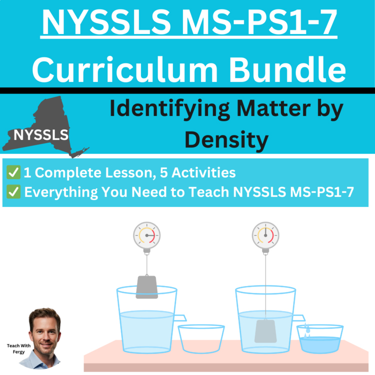 MS-PS1-7 Identifying Matter by Density BUNDLE | Mass, Volume, Buoyancy | NYSSLS
