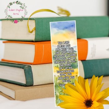 Lord Bless You Keep You Watercolor Nature Blessing Bible Verse Bookmarks Gifts, image 4