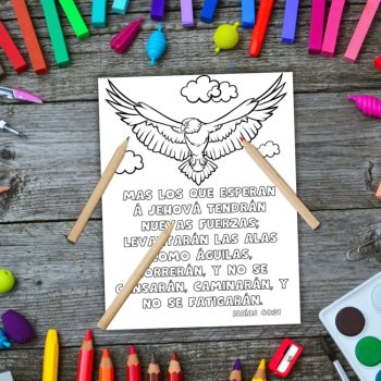 Spanish Language 20 Promises of God Bible Verse Coloring Pages Scripture Posters, image 3