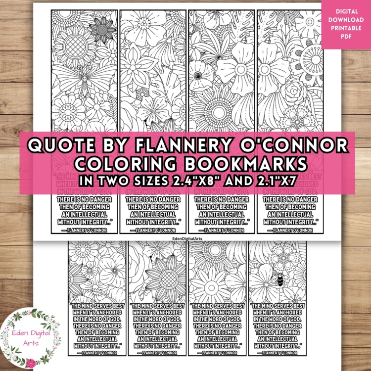Floral Bookmarks to Color Word of God Quote Bible School Gift Fast Finishers