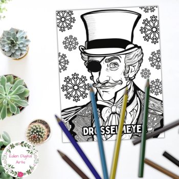 Nutcracker Ballet Characters Coloring Pages Posters Winter Christmas Teen Craft, image 4