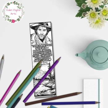Call of the Wild Jack London Quotes Coloring Bookmarks Teen Keepsake Craft Cards, image 3