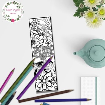 Bookmarks to Color Helen Keller Inspirational Quotes Floral Doodles Calm Craft, image 4