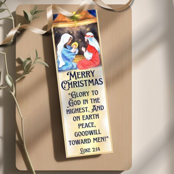Christmas Nativity Bible Verse Bookmarks Scripture Cards Gift Tags Rewards, image 3