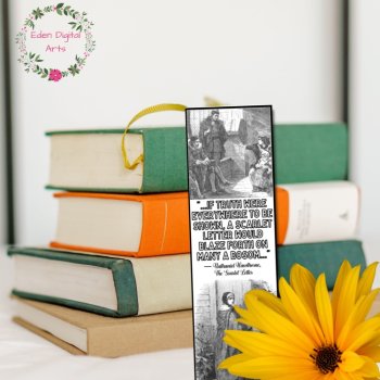 Scarlet Letter Coloring Bookmarks Quotes by Nathaniel Hawthorne Cards Gift Craft, image 4