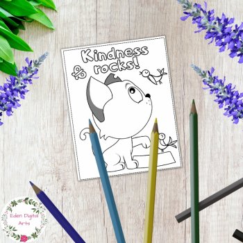 Acts of Kindness Coloring Mini Cards DIY Craft Cute Animals Kind Positive Quotes, image 3