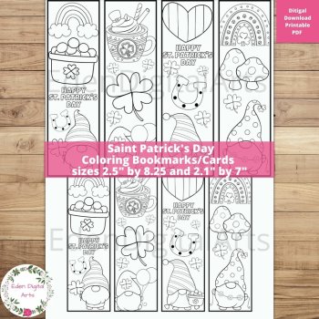 Spring Bundle Coloring Pages and Bookmarks Flowers Rain Rainbows Quotes Posters, image 3