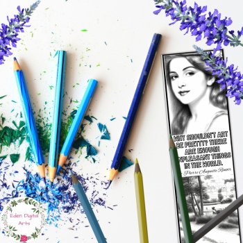 Pierre Auguste Renoir Artist Quotes Coloring Bookmarks Art History Craft Gift, image 4