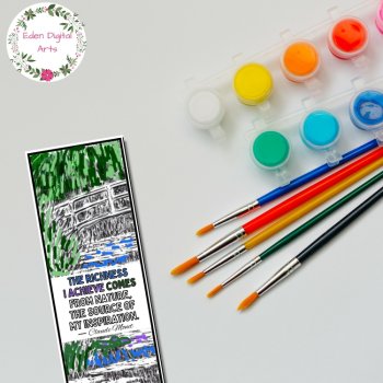 Famous Artists Quotes Bundle Art History Coloring Bookmarks Keepsake Craft, image 2