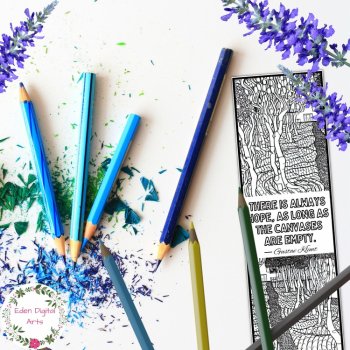 Gustav Klimt Artist Quotes Coloring Bookmarks Early Finisher Keepsake Sub Craft, image 4