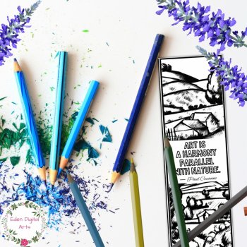 Paul Cezanne Artist Quotes Coloring Bookmarks Art History Keepsake Sub Craft, image 4