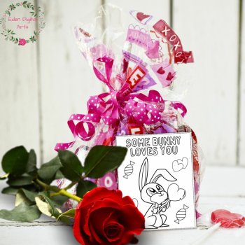 Coloring Valentine's Day Mini Cards Cute Funny Animals Puns Kindness DIY Craft, image 3