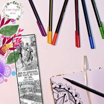 Great Expectations Quotes C Dickens Coloring Bookmarks Relaxing Teen Calm Craft, image 4