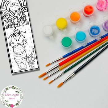 Cute Friendship Doodle Bookmarks to Color Kind Puns Acts of Kindness Craft Gift, image 4