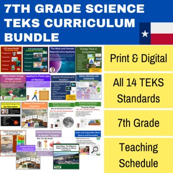 TEKS Science 7th Grade NEW 2024 Curriculum Bundle Full Year | Texas, STAAR, image 2