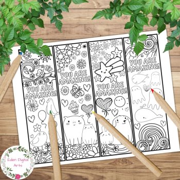 Friendship Kindness Coloring Bookmarks Bundle Kind Cards Crafts Reward Gifts, image 3