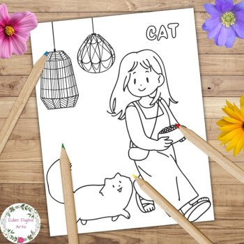 Pets & Owners Cute Kawaii Exotic Animals Coloring Pages National Pet Month, image 2