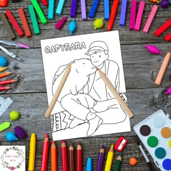 Pets & Owners Cute Kawaii Exotic Animals Coloring Pages National Pet Month, image 4