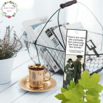 The Great Gatsby Quotes Bookmarks Book Club Class Gift Rewards Cards 1920s, image 2