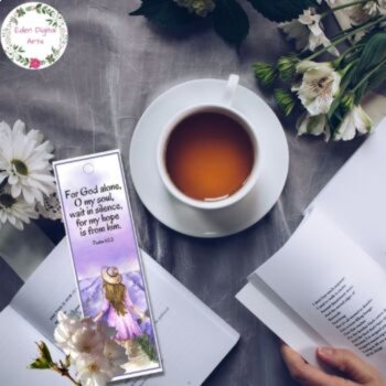 Rest & Retreat Bible Verses Bookmarks Gift Lavender Watercolor Scripture Cards, image 4