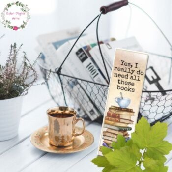 Book Lovers Funny Quotes Bookmarks Set Watercolor Painted Cards Class Gift, image 4