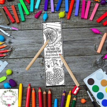 Bible Verses on Healing Coloring Bookmarks Health Scripture Get Well Cards Craft, image 3