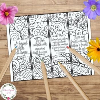 Friendship Proverbs Bible Coloring Bookmarks KJV Scripture Christian Cards Craft, image 2
