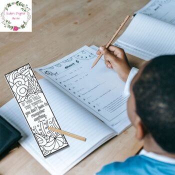 Mark Twain Inspirational Quotes Coloring Bookmarks Relaxing Zen Doodle Craft, image 3