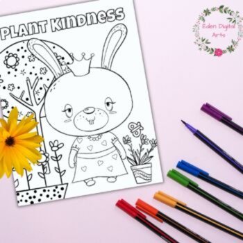 10 Kindness Encouraging Quotes Animal Coloring Pages Be Kind Class Posters Decor, image 2