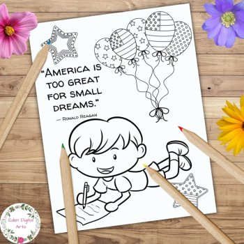 USA President's Veteran's Patriot's Day Quotes Cute Coloring Pages Posters Craft, image 2