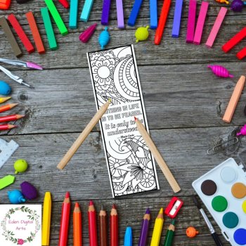 Marie Curie Quotes Coloring Bookmarks Women Science History Month Relaxing Craft, image 4