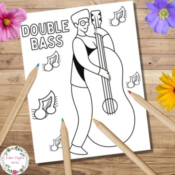 Jazz Music Coloring Pages Posters Musical Instruments Black History Month, image 3