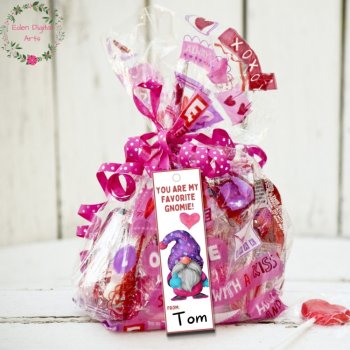 Love Gnomes Pun Bookmarks Keepsake Valentines Cards Goodie Bag Gift Tags, image 2