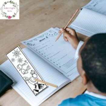 Cute Unicorns Coloring Bookmarks Positive Growth Mindset Quotes Kindness Cards, image 3