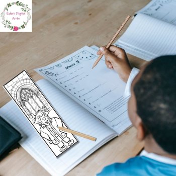 Beauty and The Beast Coloring Bookmarks Relaxing Calming Literary Craft Cards, image 3