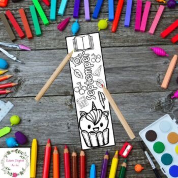Months of Year Coloring Bookmarks Kawaii Cupcakes Craft Winter Spring Summer, image 4