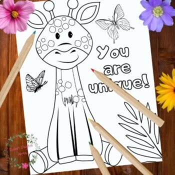 12 Kindness & Positivity Cute Animals Encouraging Quotes Coloring Pages Posters, image 2