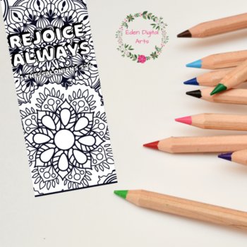 Mandala Bible Verse Coloring Bookmarks, Scripture Christian Anti Stress Activity, image 2