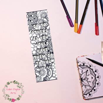 Mandala Bible Verse Coloring Bookmarks, Scripture Christian Anti Stress Activity, image 3