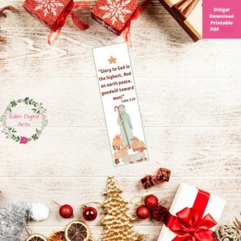 Christmas Nativity Scripture Bookmarks, Bible Verse Gift Tags, Class Gifts, image 4